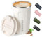 Shunshi Travel Mugs, Insulated Coffee Cup with Leakproof Lid - Reusable Coffee Cups Travel - Car Coffee Cup - Stainless Steel Thermal Mug for Hot and Cold Coffee Water and Tea.380ml(White)