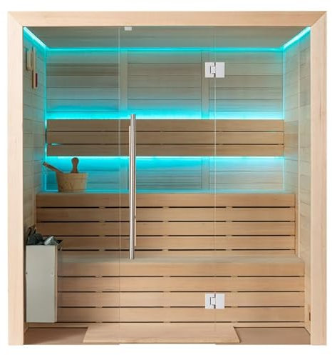 AWT Sauna E1614B Hemlock/180x150/6kW TheWall
