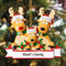 witfox Personalisierte Weihnachtsanhänger mit 2/3/4/5/6/7/8 Familiennamen - 2024 Kunstharz-Weihnachtsbaumschmuck Personalisierte Weihnachtskugeln Familie, Partner und Freunde3