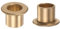 QUARKZMAN 2Stk Flansch Lager Hülse 8mm Bohrung 10mm AD 10mm Länge 1.2mm Flansch Dicke Bronze Buchse Selbstschmierende Gleitbuchsen Hülse für Industrieanlagen
