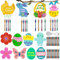 12tlg Ostereier Basteln Kinder, Bastelhandwerk Kreativset Diy Windspiel Geschenke Basteln Kinder,Ostern Holzeier Hase Schmetterling Ostern Party Dekorationen Frühling Jungen Mädchen Craft Kits.