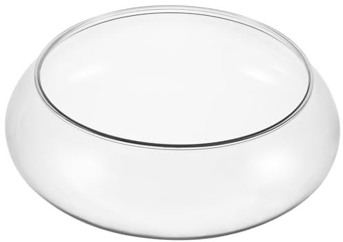 NUOBESTY Fischglasvase Aus Glas Blumenvase Mit Breiter Öffnung Runder Terrarium-Hydrokultur-Pflanzgefäß Blumenbehälter Mini-Aquarium Aquarium Süßigkeitenschale Für Tischdekoration