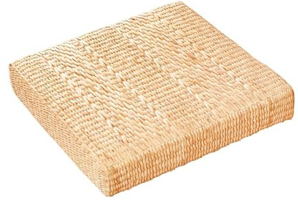 Sharplace Pouf Tatami coussin paille sol coussin de siège coussin de Yoga chaise confortable tapis de siège coussin de méditation, 45x45cm