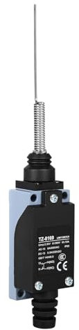 DEWIN Interruttore di Finecorsa, TZ-8169 Interruttore di Finecorsa Auto-Ripristinabile Interruttore di Finecorsa Momentaneo Interruttore universale a molla 1NO+1NC a corsa momentanea AC250V/6A