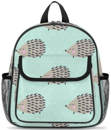 WowPrint Niedlicher Igel-Rucksack für Kinder, Jungen, Mädchen, Igel-Rucksack, Schule, Kindergarten, Büchertasche, Reisen, lässiger Tagesrucksack, farbig, Einheitsgröße