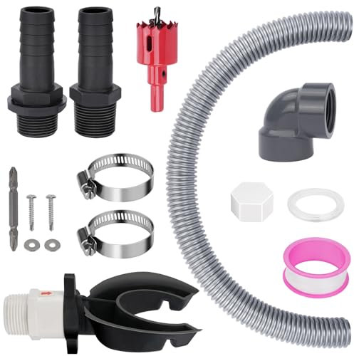 Nutmanel Raccoglitore di Pioggia, Raccolta acqua Piovana per Tubi di Scarico Speedy, Kit di Collegamento Serbatoio Pioggia per Tubi Pluviali da 70-110 mm, Raccolta acqua Piovana tetti fino a 80 m²