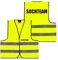 Alsino Warnweste mit Aufdruck - 5er 10er Sets Sicherheitsweste Suchteam Sicherheit Personal Rücken/Front- Druck - M/XL/XXL/5XL, Farbe wählen:10 Stück - gelb, Größe wählen:M