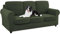 SYLC Ektorp Sofabezug Mit Separaten Sitzkissenbezug Und Rückenlehnenbezug Stretch Jacquard, Geteilt SofaÜberwürfe Anti-Rutsch Sofahusse Überzug (Olive,Sofa+3 Seats+3 Backs)