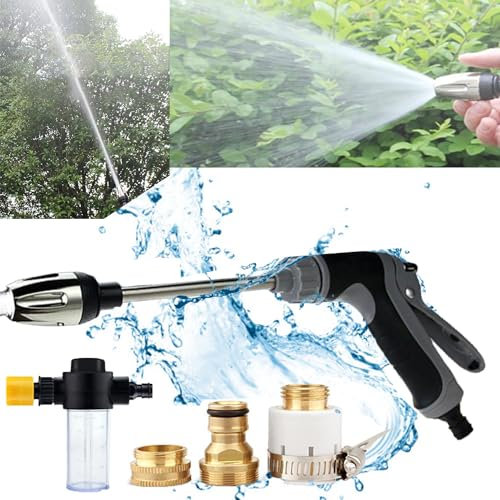 Pistola De Lavado Hydro Jet,Turbo Washer, Lanza De Agua De Alta Presión,Jet Nozzle 2-in-1 High Pressure Power Washe,para El Hogar, Jardín, Coche, Limpieza De Ventanas De Alta Presión