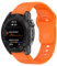 Shecret Armband für Garmin, Silikon Quick Fit Uhrenarmband für Garmin Fenix/Forerunner/Approach/MARQ/Quatix/Descent/Tactix/D2 Series, Sport Ersatzband (26mm, Orange)