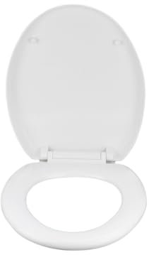 V-Shaped Toilet Seat Toilet Seats V-Shaped Toilet Lid with Soft Close Quick Release Adjustable Hinges for Easy Cleaning White