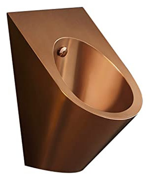 RAABYU Badezimmer-Toilette, wandhängendes Urinal aus 304 Edelstahl für Männer, Sanitärkeramik, Induktion, wandmontierte Entwässerung, öffentliche Toilette, Herrenurina