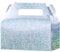 UnicoPak 10 Pack Glitter Sequin Party Food Boxes Iridescent Party Bags Boxes for Sweets Treats Lunch Goodie Cookie Toys for Kids Birthday Party, 16.5x9x10 cm