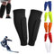 Shindefender Shin Guards, Shin Protector Ski, Ski Schienbeinschoner, 1 Paar Shin Defender Shin Guards Kids, Fit Conforms to The Leg, Shin Pads Cover for Sports (Schwarz, XL)