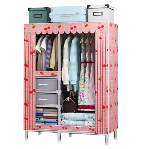 Moderner flacher Schiebetürenschrank mit Stoffschubladen und Kleiderstange und stilvollem Schrank für Mieträume