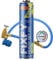 FIXFY 3 en 1 Gaz réfrigérant R134a de rechange, 500 ml, avec huile et mastic, kit avec tuyau et manomètre, pour climatisation automobile (modèles 1995 à 2016)