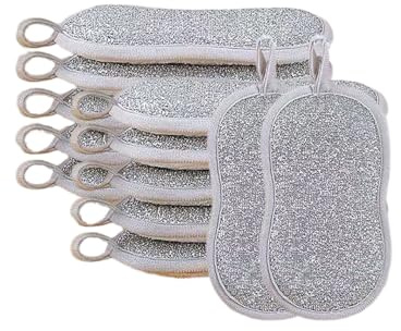 ALONK 12 Stück Spülschwamm Waschbar 15×8×2cm, Nachhaltig Doppelseitige Kratzfeste Mikrofaser Küchenschwamm für Geschirr, Küche, Bad, Glas