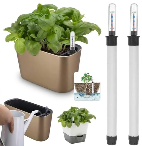 TOYANDONA 2 Stück Wasserstandsanzeiger für Blumentöpfe: 23 cm Lange Kunststoff-pflanzenfeuchtigkeitsmesser mit Schwimmmarkierungen, Wasserüberwachung – Perfekt für Hobbygärtner im Innen