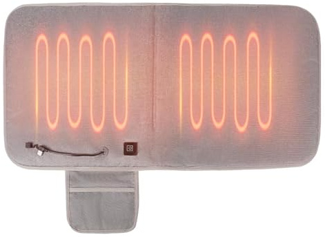 Beheiztes Stuhlkissen, USB-betrieben, 3 Temperaturstufen, elektrisches Stuhlkissen für Camping, Büro, Auto, Camping, Schlafzimmer, Outdoor, Angeln