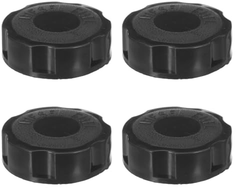 Cabilock Copertura Serbatoio Nero in Plastica per Motocoltivatore Diesel, 4 Pezzi, Facile da Installare e Resistente All'olio, Adatta a Macchine da Giardino Struttura Filettata