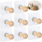Wooden Adhesive Hat Hooks for Wall 8lb-No Drill Adhesive Hangers, Sticky Hat Hanger Stick On Door Closet Cabinet Wardrobe Entryway-8 Packs