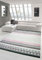 Merinos Orientteppich Wohnzimmer Teppich Karo in Creme Grau Lila Größe 135x200 cm