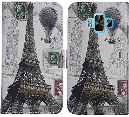 TienJueShi Eiffelturm Flip Book Stand Brieftasche Leder Tasche Schütz Hülle Handy Telefon Case Für VKworld S8 5.99 inch Abdeckung Fall Wallet Cover Etüi