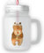 Mr. & Mrs. Panda Trinkglas Mason Jar Bär Kommunion - Geschenk, Retro-Glas, Teddybär, Taufkerze, Henkelglas, Gottes Segen, Mason Jar Trinkglas,