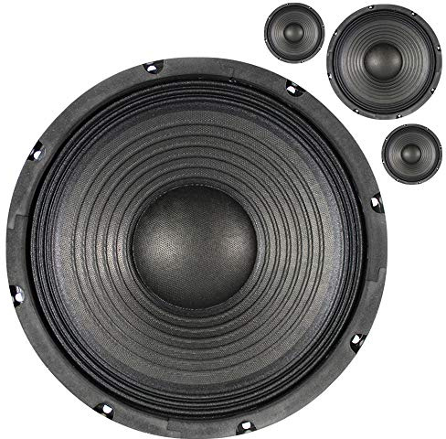 Skytec SP1000 10 Replacement Speaker Drivers Set of 4, Professional 100W Bass Woofer Cones, 8 Ohm Impedance, 250W Peak Power, Ideal for DJ, PA Systems and Speaker Repairs