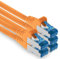1aTTack.de 1,5 m - CAT.6 - Cavo di rete LAN Ethernet Gigabit RJ45 CAT 6 Cavo patch A 10000 Mbit s Sftp Pimf 500 MHz compatibile con CAT5 CAT6 CAT7 Cat8 arancione - 5 pezzi