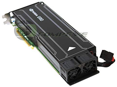 Nvidia GRID K2 8GB PCIe3 Kepler GPU Graphics Active Cooling 900-52055-0300-000 (Refurbished)