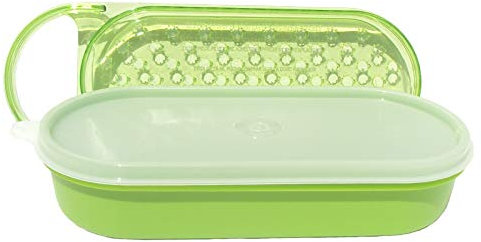 Tupperware Handliche Reibe im Vintage-Stil in durchscheinendem Grün für 2 Tassen