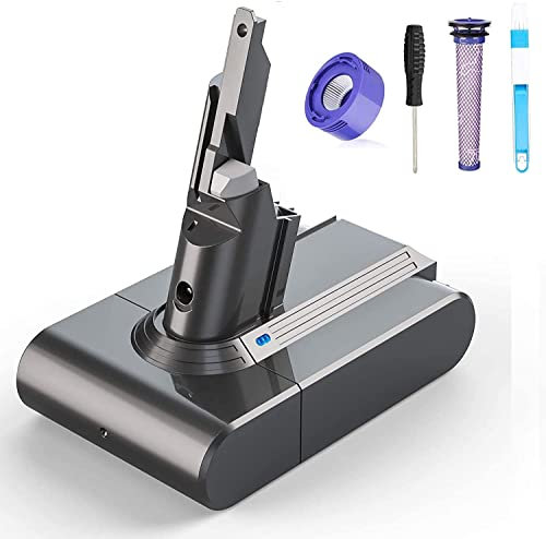 FLYLINKTECH Batería Dyson V7 SV11,6000mAh Dyson V7 Batería, Batería de Repuesto para Dyson V7 Aspiradora Inalámbrica V7 Animal V7 Trigger V7 Trigger + V7 Motorhead Pro V7 Fluffy V7 Matelas