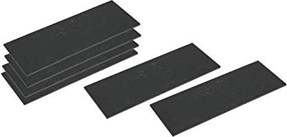 Set 6 Vassoi Sottopiatti In Ardesia 30 X 11 Cm Con Piedini Antiscivolo