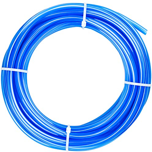 ERGAOBOY Kit de tuyau d'air en polyuréthane bleu de 10 m, 6 mm OD x 4 mm ID sans raccords