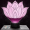 Nachttischlampe - Touch-Nachtlicht Lotus Blume Pflanze 3D-LED-Lampe Illusion, Geschenkidee Weihnachten Geburtstag Junge und Mädchen Nachttischlampe Kinder- oder Erwachsenenzimmer