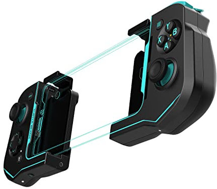 Turtle Beach Atom Mobil-Gaming-Controller Für Android 8.0+ Geräte mit Bluetooth – Schwarz/Cyan-Blau
