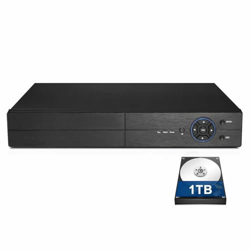 NANO BOX 5MP 8 Channel CCTV DVR With 1TB Hard Drive 5-in-1 Hybrid Digital Recorder HD Supports IP Cameras And AHD TVI CVI CVBS and Analog Cameras