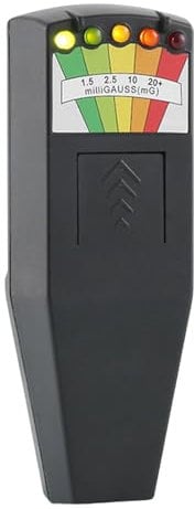 Tragbarer Strahlungsdetektor, K2 EMF Messgerät, Handheld Strahlungsmessgerät Electromagnetic Geräte, Emf Meter Magnetfelddetektor, für Elektromagnetische Felder (Schwarz)