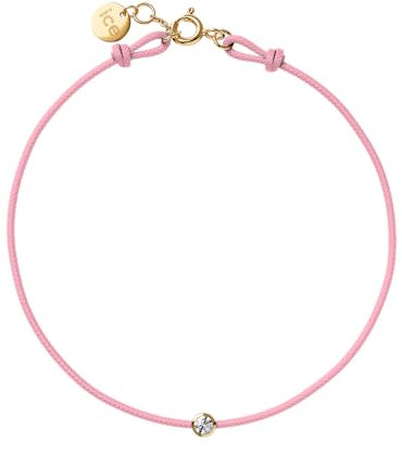 ICE Jewellery - Diamond bracelet - Cord Light pink (021101)