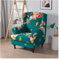 GSJNHY Sesselbezug Blumendruck-Ohrensesselbezug, schräge King-Back-Sesselbezüge, Spandex-Stretch-Ohrensesselbezug mit Sitzkissenbezug (Color : A23 Wing Chair Cover)