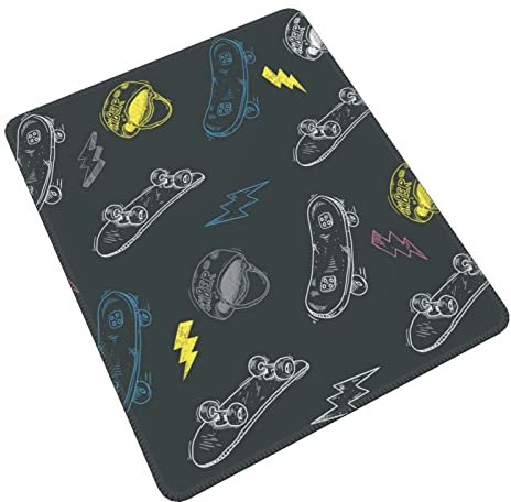 Graffiti-Skateboard-Mauspad aus hochwertigem Gummi – langlebige Schreibtischunterlage für Gaming und Arbeit – leicht zu reinigende Stoffoberfläche – ergonomisches und erweitertes Mauspad