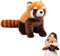 Tiny Heart Roter Panda Stofftier Plüschtier 28cm/11 Realistisches Plüsch Schönes Tier Niedliche Und Weiche Geschenke Für Kinder Jungen Und Mädchen Spielzeug Braun
