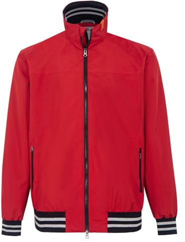 Blue Wave Herren Funktionsblouson Malte mit Kapuze und Kragen - Modische Funktionsjacke mit Innenfutter in Rot Größe XXL