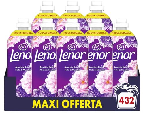 Lenor Ammorbidente 54 Lavaggi Ametista Rosa E Note Di Muschio, Offre Una Freschezza Duratura Per Un Letto Fresco Fino A 1 Settimana