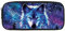 chaqlin Federmäppchen mit großer Kapazität für High School Office College Student Pencil Box Case, Violetter Tierwolf, Münzfach, S-JM007K