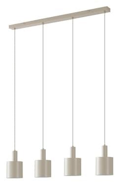 Lindby Pendelleuchte Ovelia (Modern) in Creme aus Metall (4 flammig, E27) - Deckenlampe Esstischlampe Hängelampe Hängeleuchte Küchenleuchte