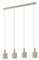 Lindby Pendelleuchte Ovelia (Modern) in Creme aus Metall (4 flammig, E27) - Deckenlampe Esstischlampe Hängelampe Hängeleuchte Küchenleuchte
