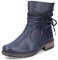 Rieker Stivali da motociclista da donna Z68M1, da donna, invernali, caldi, foderati, stivali, barche, stivaletti blu (14), 36 EU / 3,5 UK, Blu 14., 36 EU