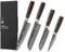 Wakoli EDIB Essentials 4er Damastmesser-Set – Profi Küchenmesser mit 67 Lagen Damaststahl | 20 cm Chefmesser, 18 cm Santoku, 12 cm Kleines Santoku & 10 cm Officemesser | Mit Fingerschutz & Holzbox